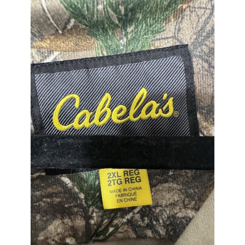 Cabelas Camo Hunting Button Down Mens 2XL Outdoor Deer Pockets - Picture 4 of 9